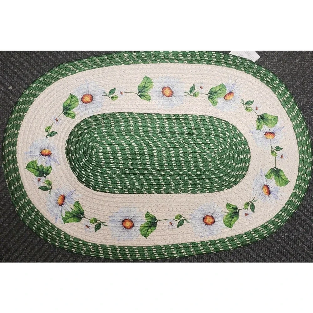 Oval Braided Kitchen Accent Rug (18